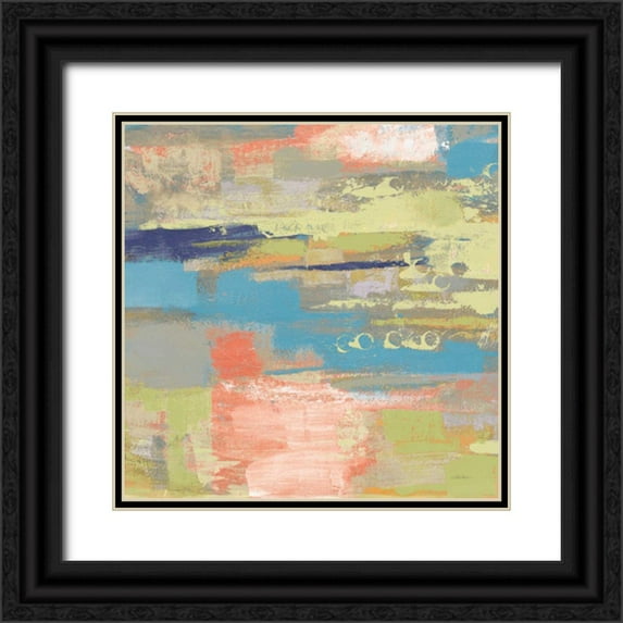 Vassileva, Silvia 15x15 Black Ornate Wood Framed with Double Matting Museum Art Print Titled - Urban Walkway II Bright