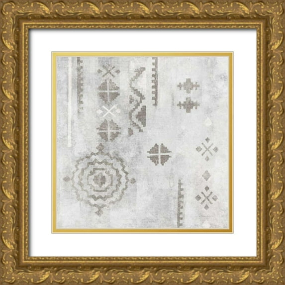 Vassileva, Silvia 15x15 Gold Ornate Wood Framed with Double Matting Museum Art Print Titled - Scandanavian Mood IV Silver