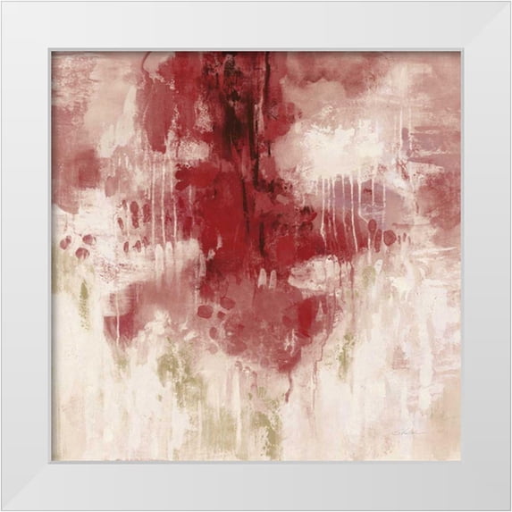 Vassileva, Silvia 15x15 White Modern Wood Framed Museum Art Print Titled - Red Rain