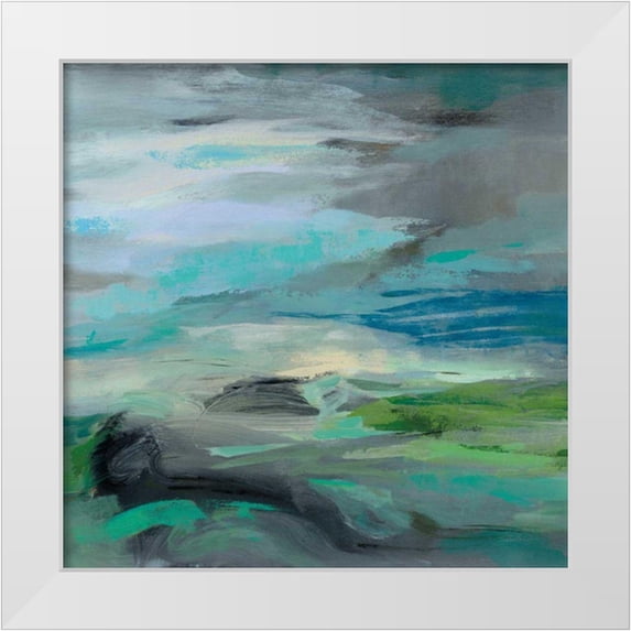 Vassileva, Silvia 15x15 White Modern Wood Framed Museum Art Print Titled - Volcano Edge