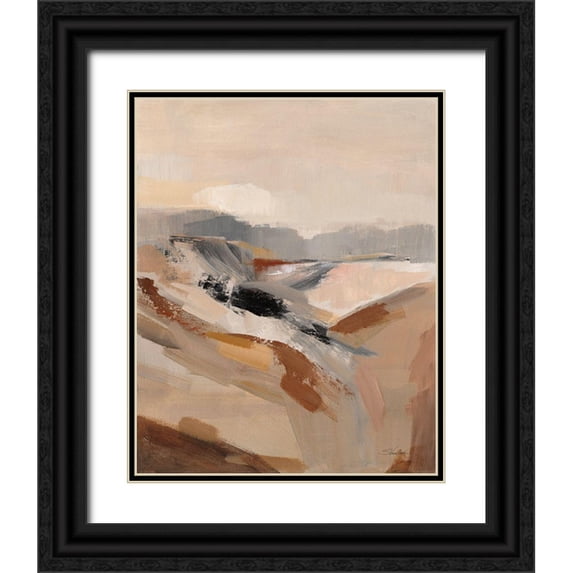 Vassileva, Silvia 15x18 Black Ornate Wood Framed with Double Matting Museum Art Print Titled - Distant Forest I