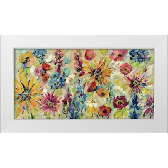 Vassileva, Silvia 18x11 White Modern Wood Framed Museum Art Print Titled - May Garden