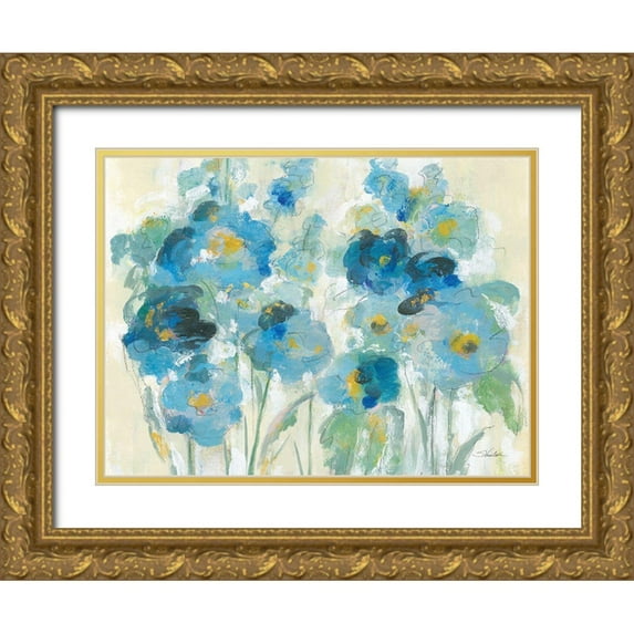 Vassileva, Silvia 18x15 Gold Ornate Wood Framed with Double Matting Museum Art Print Titled - Loose Bouquet III