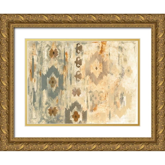 Vassileva, Silvia 18x15 Gold Ornate Wood Framed with Double Matting Museum Art Print Titled - Southwest Design IV