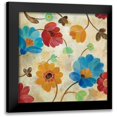 thumbnail image 1 of Vassileva, Silvia 20x20 Black Modern Framed Museum Art Print Titled - Coral and Teal Garden I, 1 of 5