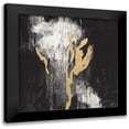 thumbnail image 1 of Vassileva, Silvia 20x20 Black Modern Framed Museum Art Print Titled - Golden Rain II BW, 1 of 5