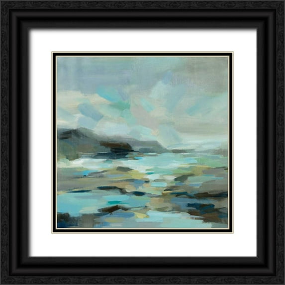 Vassileva, Silvia 20x20 Black Ornate Wood Framed with Double Matting Museum Art Print Titled - Blue Lagoon