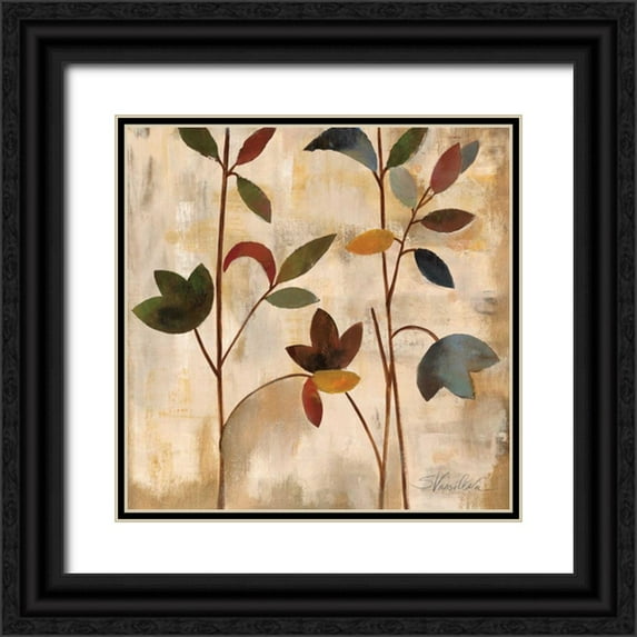 Vassileva, Silvia 20x20 Black Ornate Wood Framed with Double Matting Museum Art Print Titled - Branches at Sunrise II