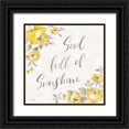 thumbnail image 1 of Vassileva, Silvia 20x20 Black Ornate Wood Framed with Double Matting Museum Art Print Titled - Sunny Roses VI, 1 of 4