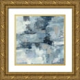 thumbnail image 1 of Vassileva, Silvia 20x20 Gold Ornate Wood Framed with Double Matting Museum Art Print Titled - In the Clouds Indigo and Gray Crop, 1 of 4