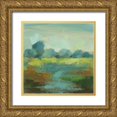 thumbnail image 1 of Vassileva, Silvia 20x20 Gold Ornate Wood Framed with Double Matting Museum Art Print Titled - Windsor Blue Field III, 1 of 4