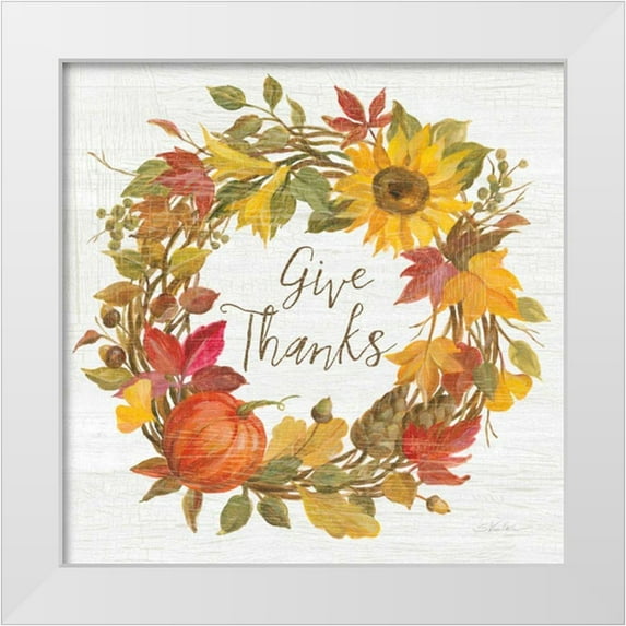 Vassileva, Silvia 20x20 White Modern Wood Framed Museum Art Print Titled - Fall Splendor VII