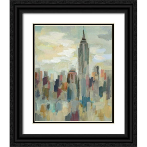Vassileva, Silvia 20x24 Black Ornate Wood Framed with Double Matting Museum Art Print Titled - New York Impression