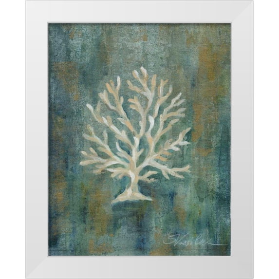 Vassileva, Silvia 20x24 White Modern Wood Framed Museum Art Print Titled - Tropical Sea I