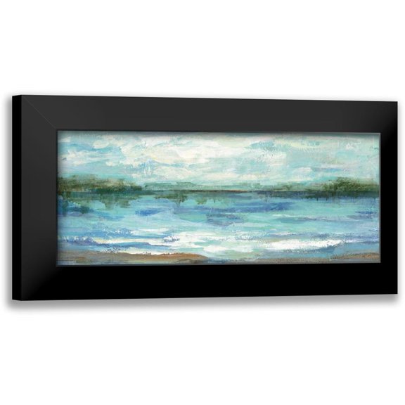 Vassileva, Silvia 24x12 Black Modern Framed Museum Art Print Titled - Mirrored Sky