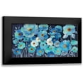 thumbnail image 1 of Vassileva, Silvia 24x14 Black Modern Framed Museum Art Print Titled - Indigo Flowers, 1 of 5