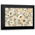 thumbnail image 1 of Vassileva, Silvia 24x17 Black Modern Framed Museum Art Print Titled - White Gold and Sage Floral, 1 of 5