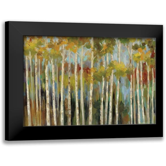 Vassileva, Silvia 24x17 Black Modern Framed Museum Art Print Titled - Young Forest III