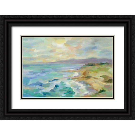 Vassileva, Silvia 24x17 Black Ornate Wood Framed with Double Matting Museum Art Print Titled - Dunes by the Sea