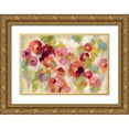 thumbnail image 1 of Vassileva, Silvia 24x17 Gold Ornate Wood Framed with Double Matting Museum Art Print Titled - Coral and Emerald Garden I, 1 of 4