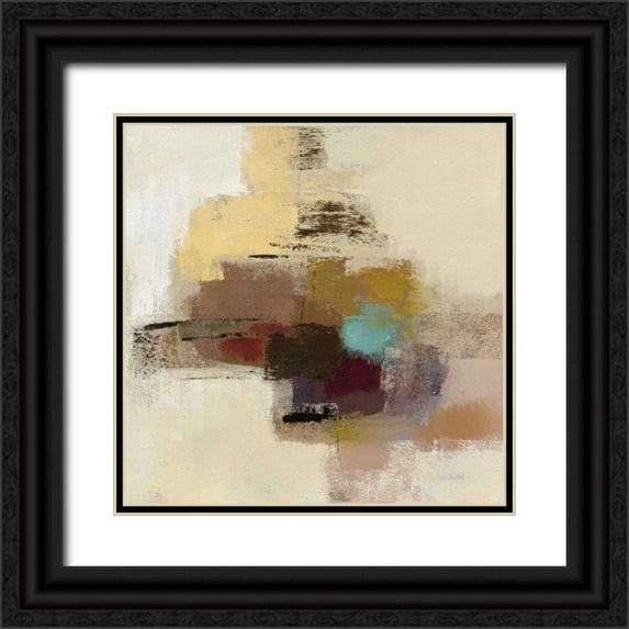 Vassileva, Silvia 26x26 Black Ornate Wood Framed with Double Matting Museum Art Print Titled - Morello Cherry Abstract II