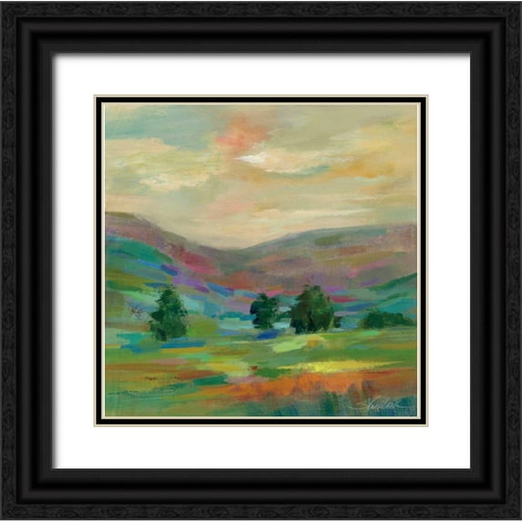 Vassileva, Silvia 26x26 Black Ornate Wood Framed with Double Matting Museum Art Print Titled - Summer Hues