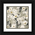 thumbnail image 1 of Vassileva, Silvia 26x26 Black Ornate Wood Framed with Double Matting Museum Art Print Titled - Velvety Florals Neutral III, 1 of 4