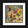 thumbnail image 1 of Vassileva, Silvia 26x26 Black Ornate Wood Framed with Double Matting Museum Art Print Titled - Yellow Floral Duo II, 1 of 4