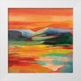 thumbnail image 1 of Vassileva, Silvia 26x26 White Modern Wood Framed Museum Art Print Titled - Flower Hill Sunset II, 1 of 4