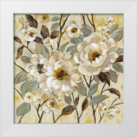 Vassileva, Silvia 26x26 White Modern Wood Framed Museum Art Print Titled - Golden Nature