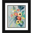 thumbnail image 1 of Vassileva, Silvia 26x32 Black Ornate Wood Framed with Double Matting Museum Art Print Titled - Colorful Elegant Floral II, 1 of 4