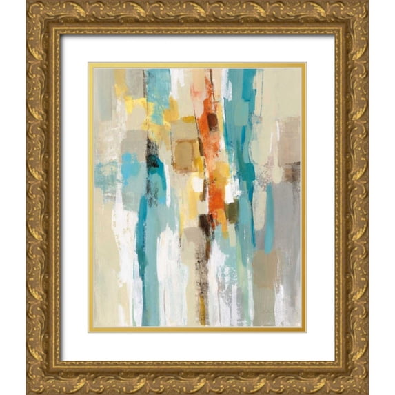 Vassileva, Silvia 26x32 Gold Ornate Wood Framed with Double Matting Museum Art Print Titled - Steps on Sand I