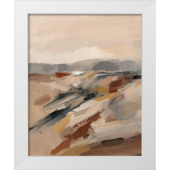 Vassileva, Silvia 26x32 White Modern Wood Framed Museum Art Print Titled - Distant Forest II