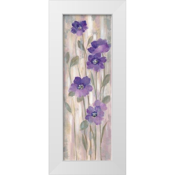 Vassileva, Silvia 7x14 White Modern Wood Framed Museum Art Print Titled - Spring Florals II