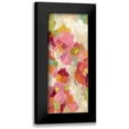 thumbnail image 1 of Vassileva, Silvia 8x14 Black Modern Framed Museum Art Print Titled - Coral and Emerald Garden I Panel II, 1 of 5