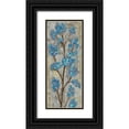 thumbnail image 1 of Vassileva, Silvia 8x14 Black Ornate Wood Framed with Double Matting Museum Art Print Titled - Almond Branch I Blue Crop, 1 of 4