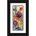 thumbnail image 1 of Vassileva, Silvia 8x14 Black Ornate Wood Framed with Double Matting Museum Art Print Titled - Gardne Hues Panel I, 1 of 4