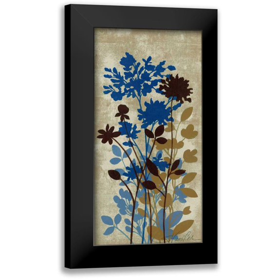 Vassileva, Silvia 9x14 Black Modern Framed Museum Art Print Titled - Spring Bouquet II on Tan