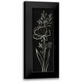 thumbnail image 1 of Vassileva, Silvia 9x18 Black Modern Framed Museum Art Print Titled - Black Floral III Crop, 1 of 5