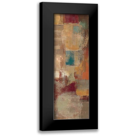 Vassileva, Silvia 9x18 Black Modern Framed Museum Art Print Titled - Oriental Trip Panel II