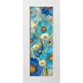 thumbnail image 1 of Vassileva, Silvia 9x18 White Modern Wood Framed Museum Art Print Titled - Sunkissed Blue and White Flowers I, 1 of 4