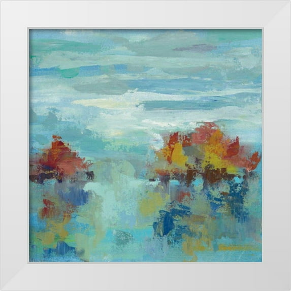 Vassileva, Sylvia 15x15 White Modern Wood Framed Museum Art Print Titled - Morning Mist II