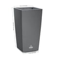 thumbnail image 1 of Vasso Kalika Vina Smart Self-Watering Pot, 2.95" Wide X 7.28" Tall,Antrasit, 1 of 6