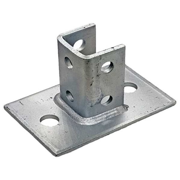 Vast Strut Channel Fitting,Silver,1/4 " V61SQS2