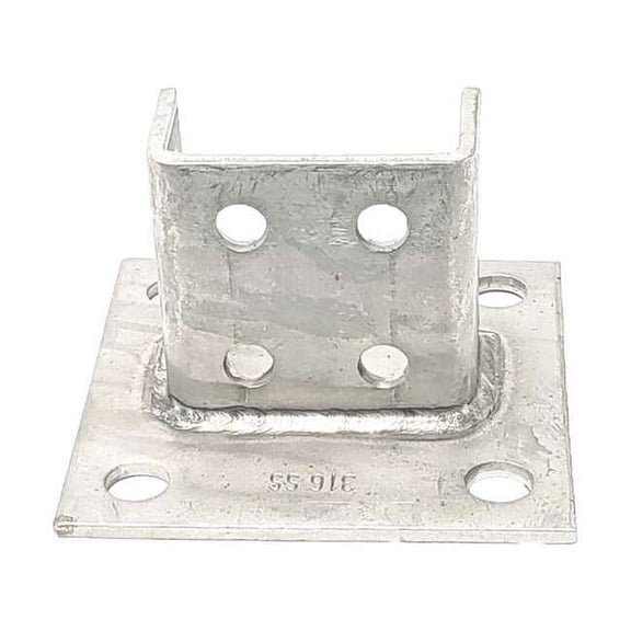 Vast Strut Channel Fitting,Silver,1/4 V70SQS2