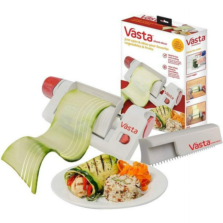 .com: 2-in-1 Vegetable & Fruit Sheet and Noodle Cutter – Cut Endless  Veggie Strips Up to 4.5 Inches Wide: Home & Kitchen