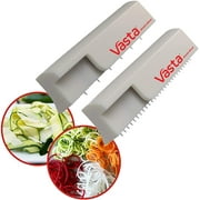 Vasta Veggie & Fruit Sheet Slicer  BPA-Free Stainless Steel Blades 2 Pack