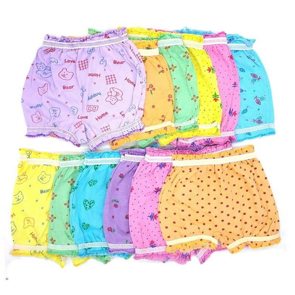 VastraMilap Baby Boys & Girls Cotton Bloomer Set - Pack of 12 Soft Comfortable, and Stylish Cotton Shorts Ideal for Everyday Wear