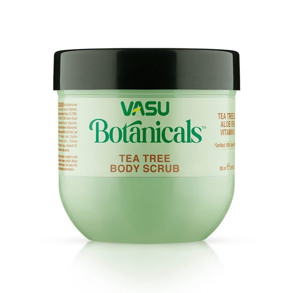 Vasu Botanicals Tea Tree Body Scrub 200Ml- For Acne & Pimple, Helps To Control Acne And Fight Pimple Causing Germs, Prevent Breakouts & Blemishes