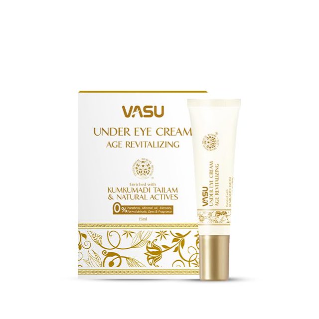 Vasu Under Eye Cream Age Revitalizing with Kumkumadi oil and Natural Extracts C33